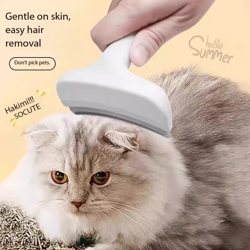 Professional Pet Grooming Comb Pet Hair Removal Grooming Brush with V-tooth Deshedding Comb for Dogs Cats Ergonomic for Pets