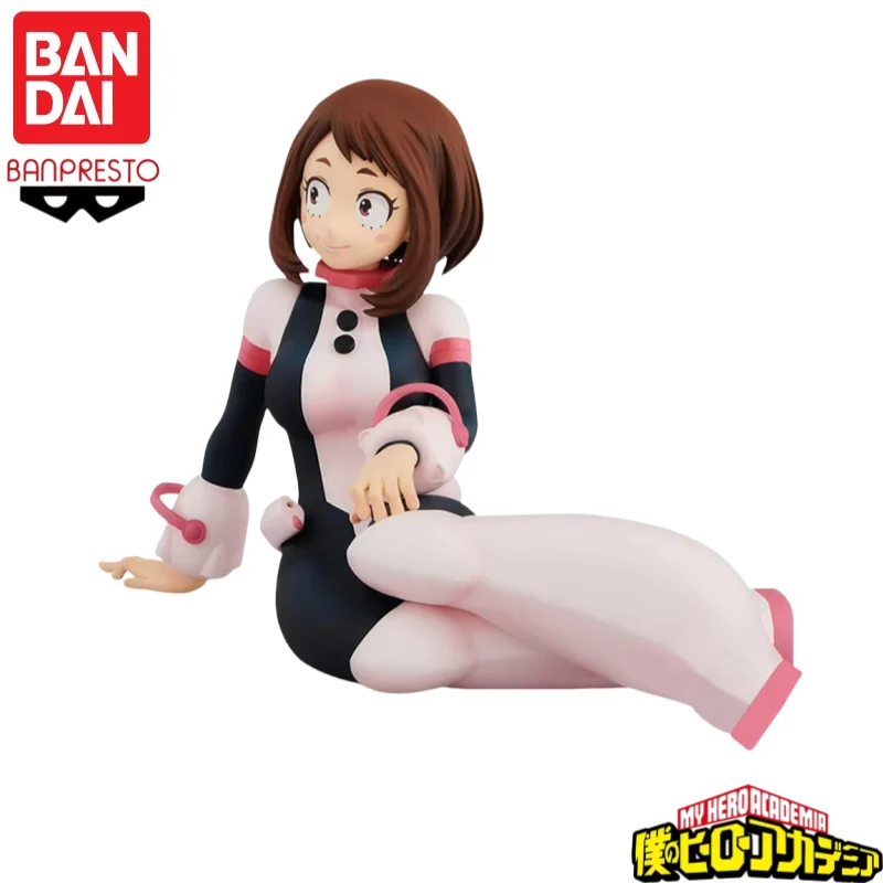 In Stock Original Bandai Banpresto My Hero Academia Ochaco Uraraka Anime Characters Model Toy Birthday Present Garage view 5