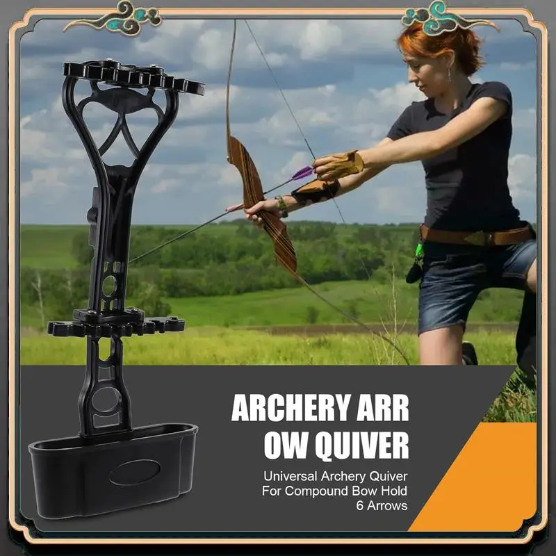 

Premium Universal Archery Quiver For Compound Bow Hold 6 Arrows