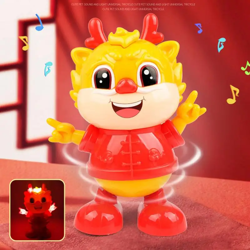 Dancing Singing Toy Electric Dancing Dragon Music Light Toy Baby Educational Learning Toy Dancing Dragon Toy New Year Gift new