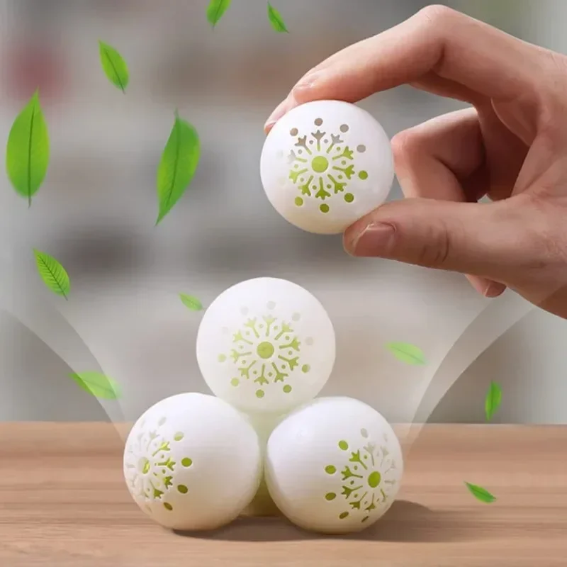 6pcs/pack Deodorizer Freshener Balls For Shoes Multifunction Jasmine Scent Fresheners Footwear Shoe Closet Toilet Deodorization
