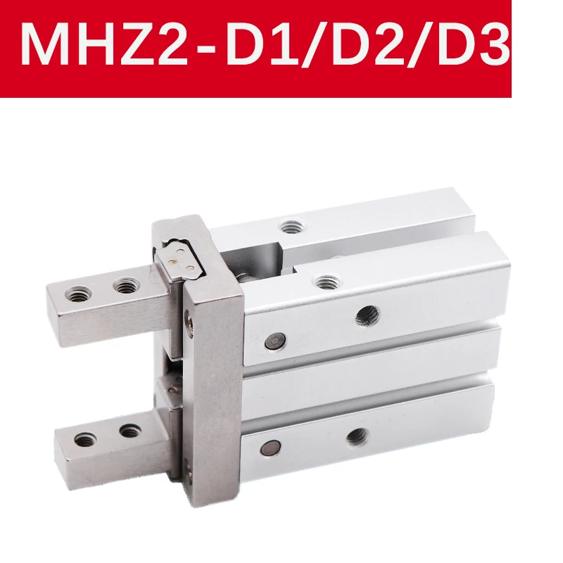 MHZ2-10/16/25/32/40D1/D2/D3 Pneumatic Finger Cylinder Parallel Gripper Side Thread  Aluminium Clamps