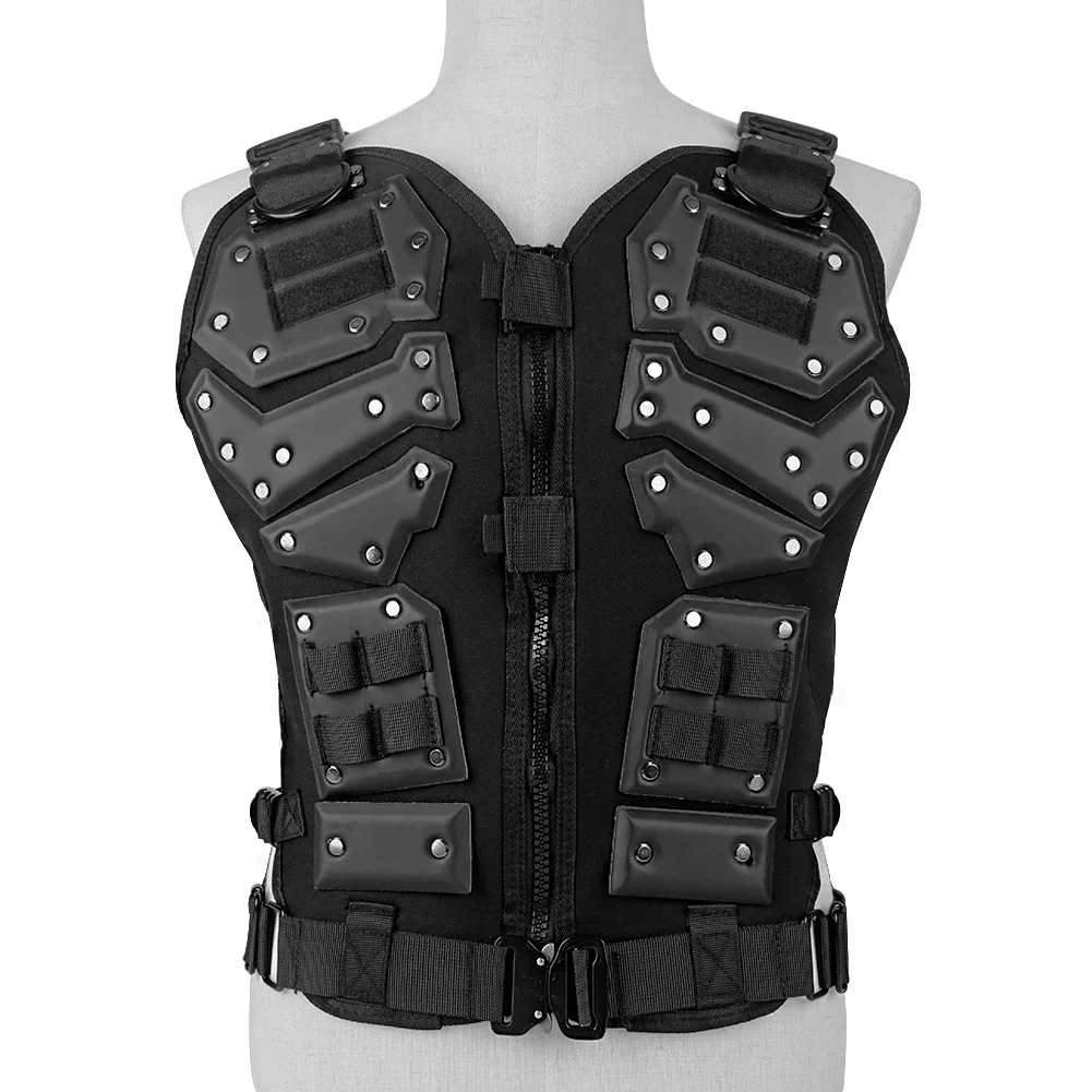 

Tactical Vest High Quality Hunting Militar Special Forces Combat Vest Gold Steel Armor CS Airsoft Paintball Protective Vest