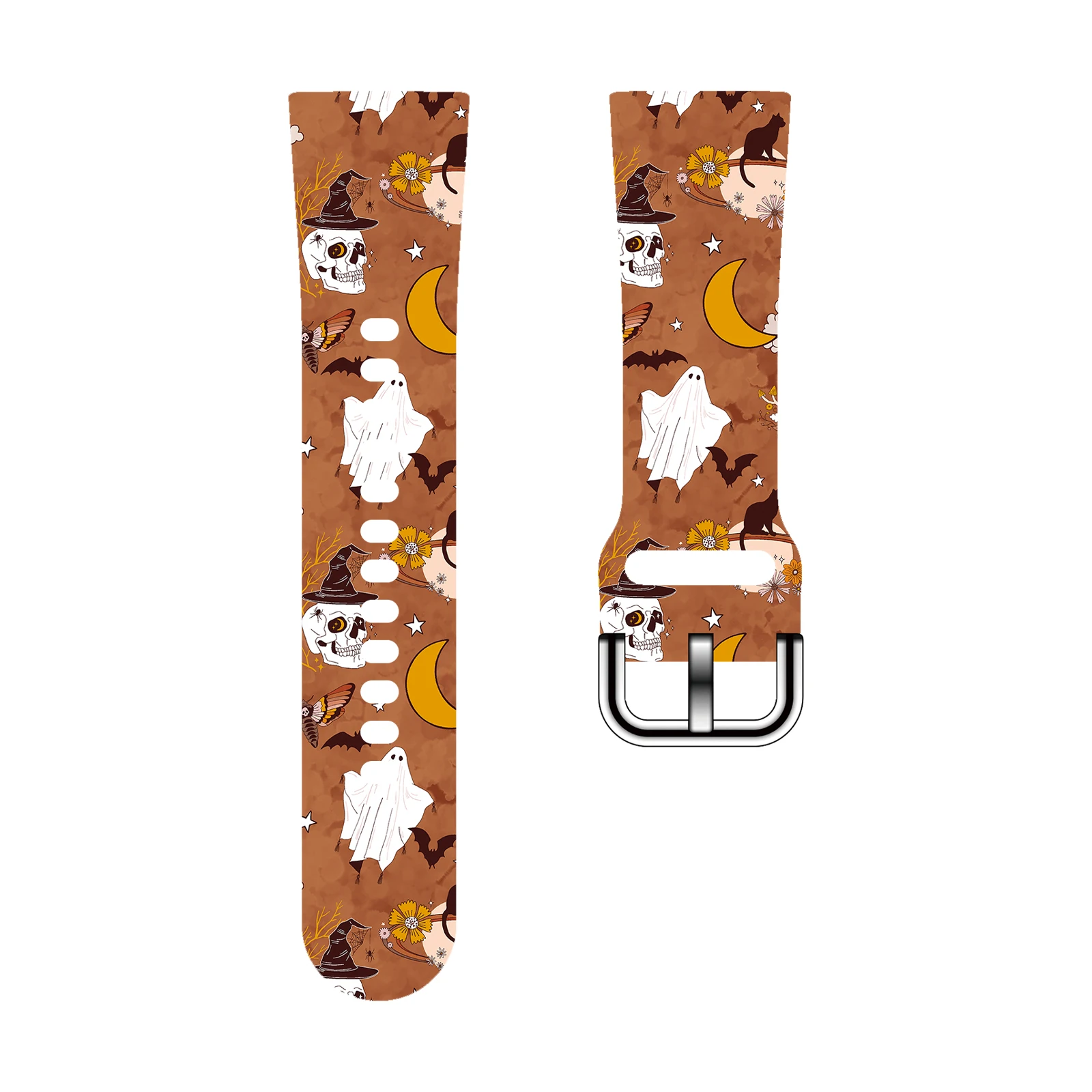 

Colours Skull Printed Strap for Fitbit Versa 2/1 Watchband Replaceable Bracelet for Versa 4/3 Watch Band for Women as a Gift