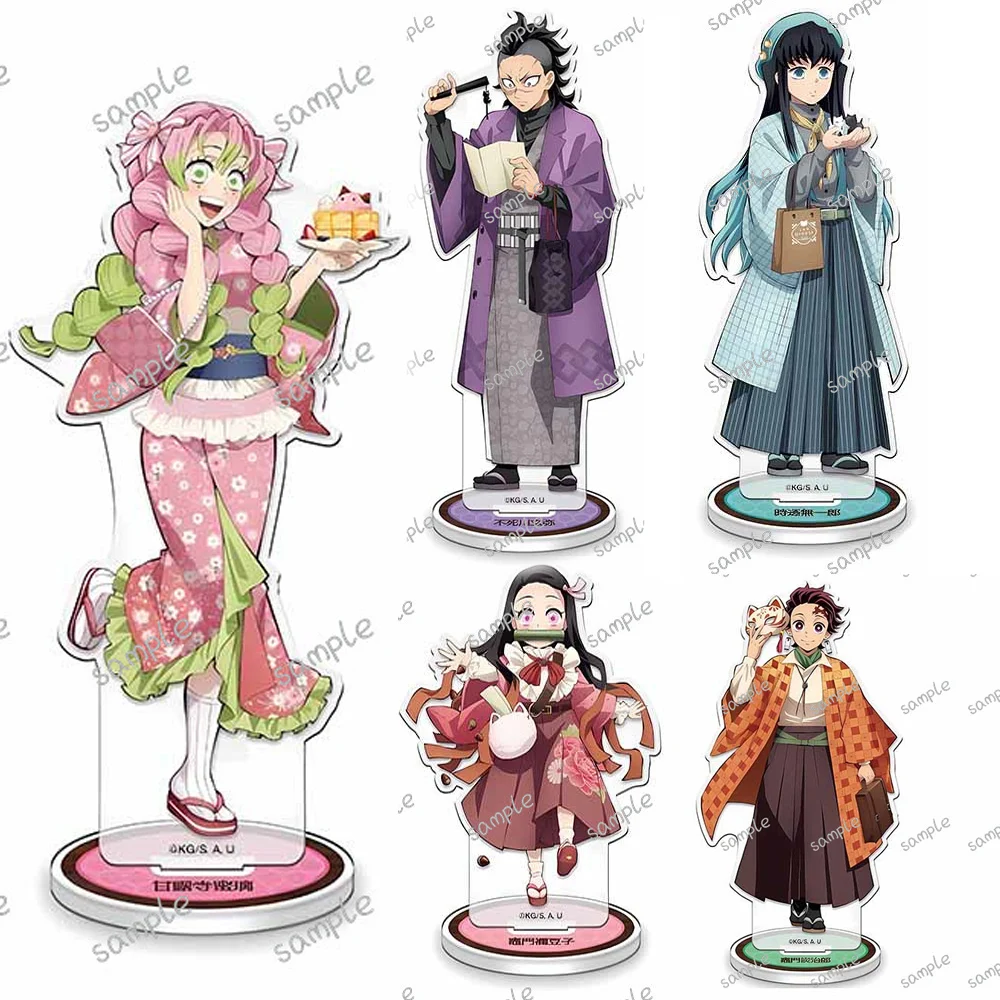 Anime Demon Slayer Hashibira Inosuke Nezuko Kamado Tanjirou Acrylic Stand Doll Anime Rengoku Kyoujurou Figure Model Cosplay Toy