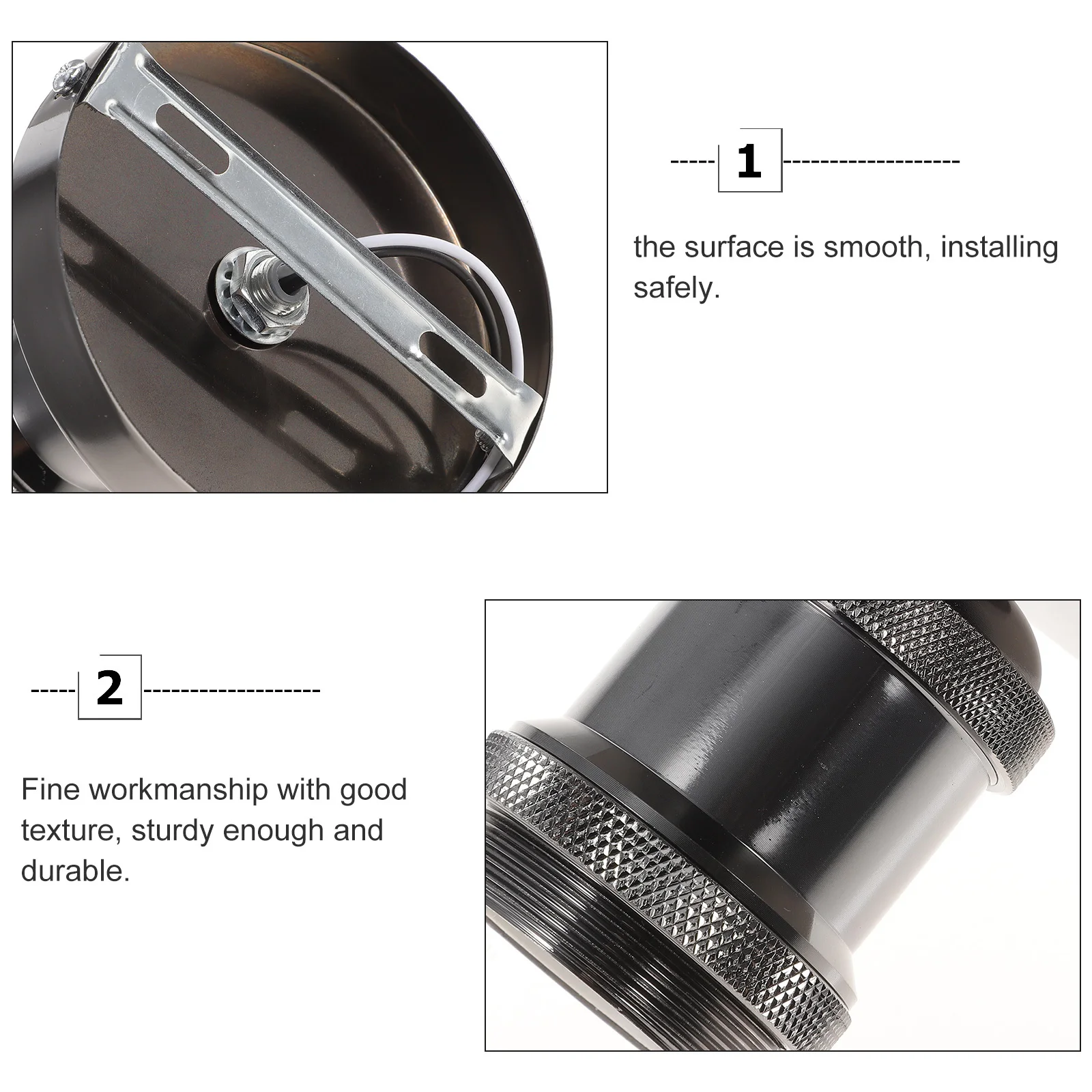 

E27 Base Vintage Light Bulb Socket Adapter Metal Table Base for Restoring Old Lamps and Making Homemade Lighting