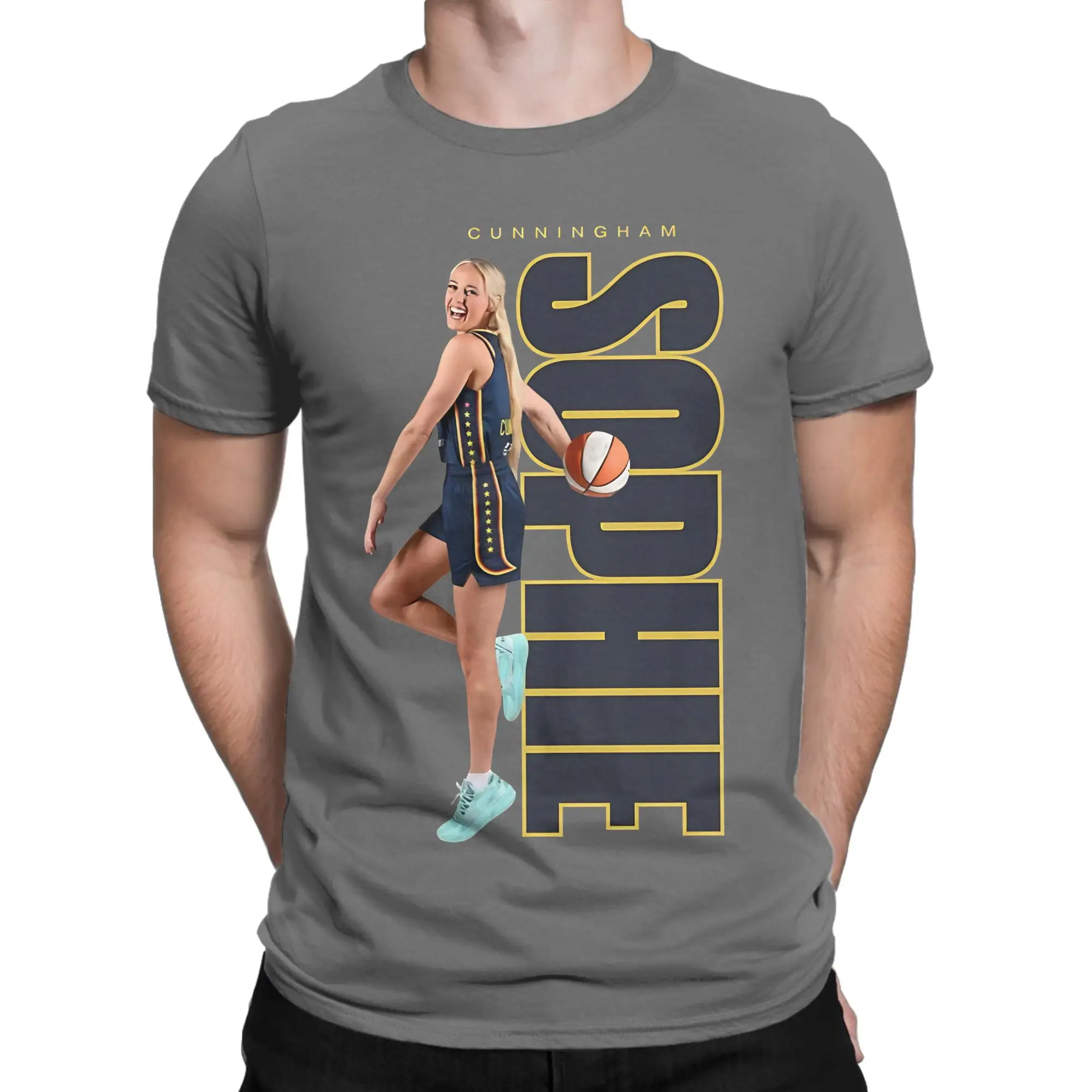 Sophie Cunningham Men Women's T Shirts Basketball Number 8 Tees Short Sleeve Round Collar T-Shirts 100% Cotton Plus Size Tops