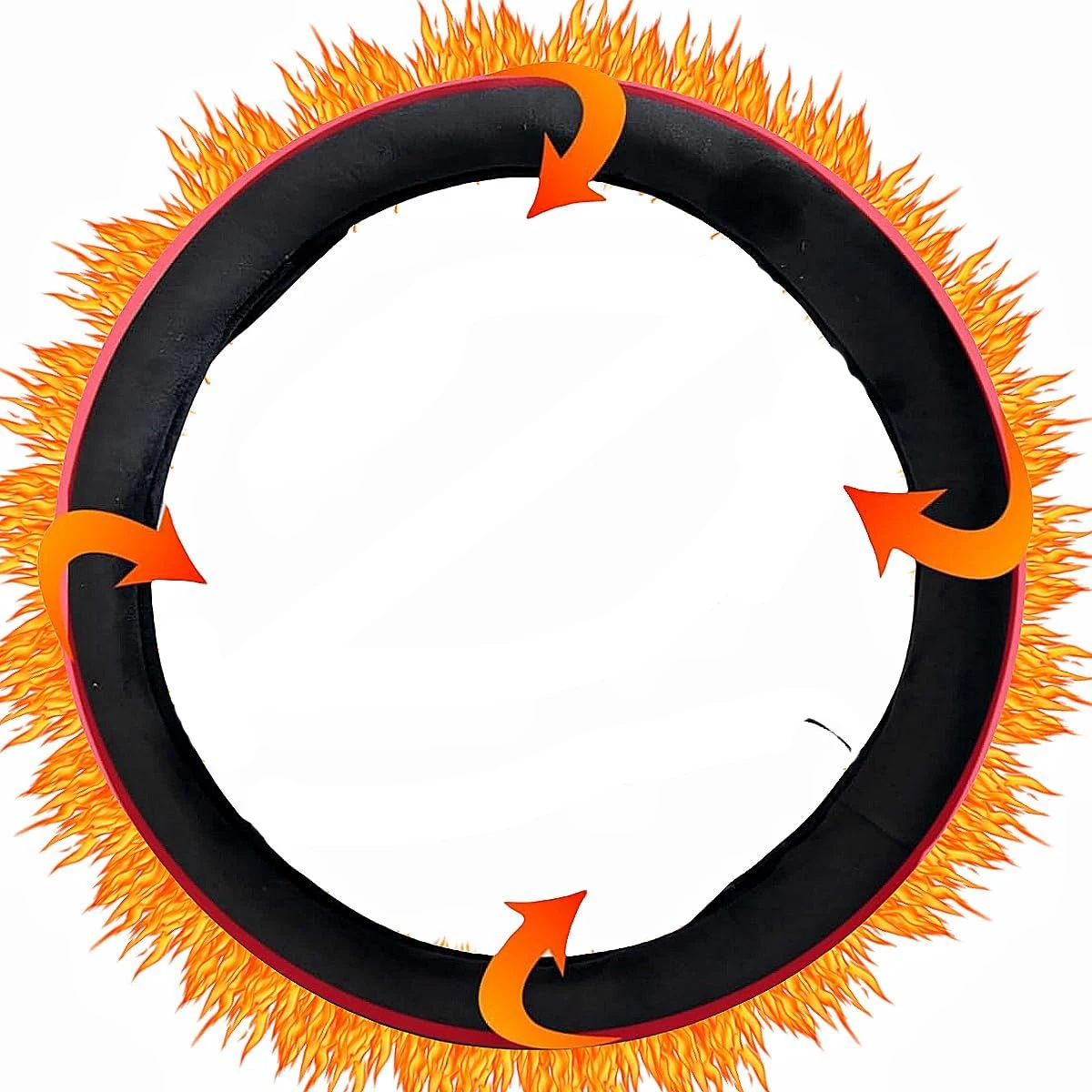 

1PC 12V Heated Steering Wheel Cover Winter Hand Warmer Universal Car Steering Heater Auto Warm Anti-Skid Protector Accessories