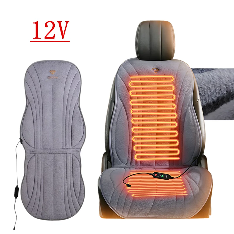 

New Universal Car Seat Heater 12V Soft Warm Cushion Heated Seat Pad Winter Front Driving Car Seat Heating Protector Cushion