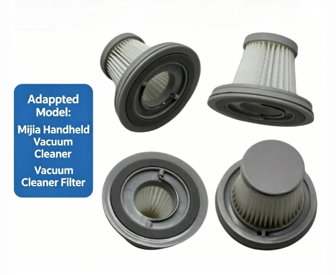 Suitable for replacement parts of filter cartridges, filters, and screens for Mi Home's portable vacuum cleaners