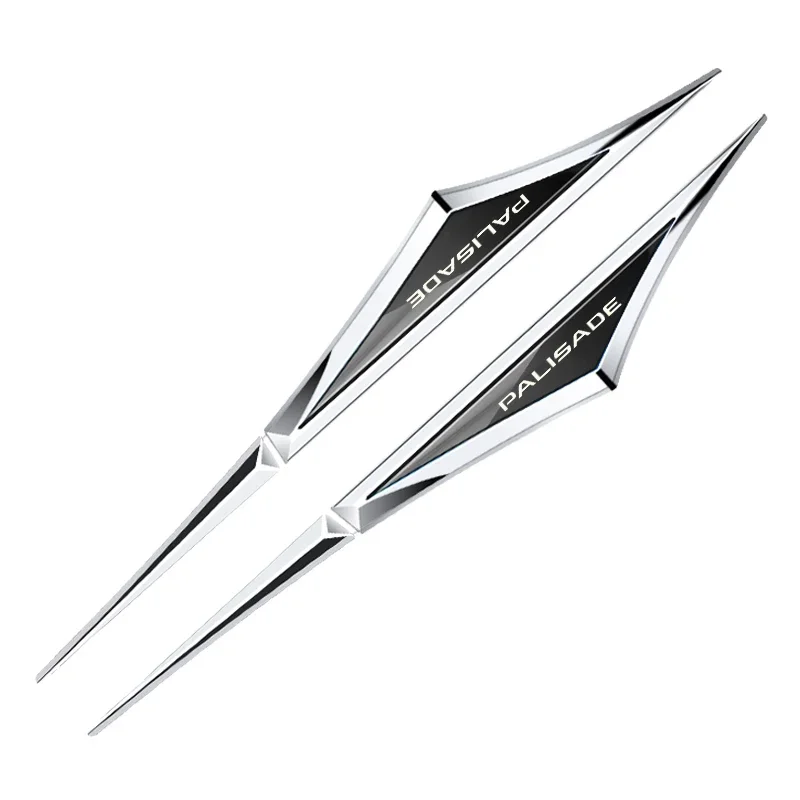 2pcs 3d alloy car stickers car accsesories accessory for hyundai palisade