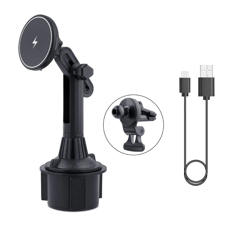 15W Magnetische Draadloze Autohouder Voor MagSafe Bekerhouder Auto Telefoon Mount Voor IOS Telefoon 12/13/14