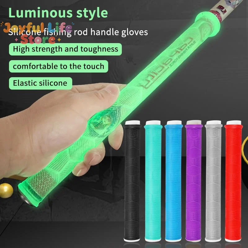New Silicone Fishing Rod Handle Wrap Replaceable Universal Anti-slip Grips Cover Non Slip Multifunctional Hand Pole Grips