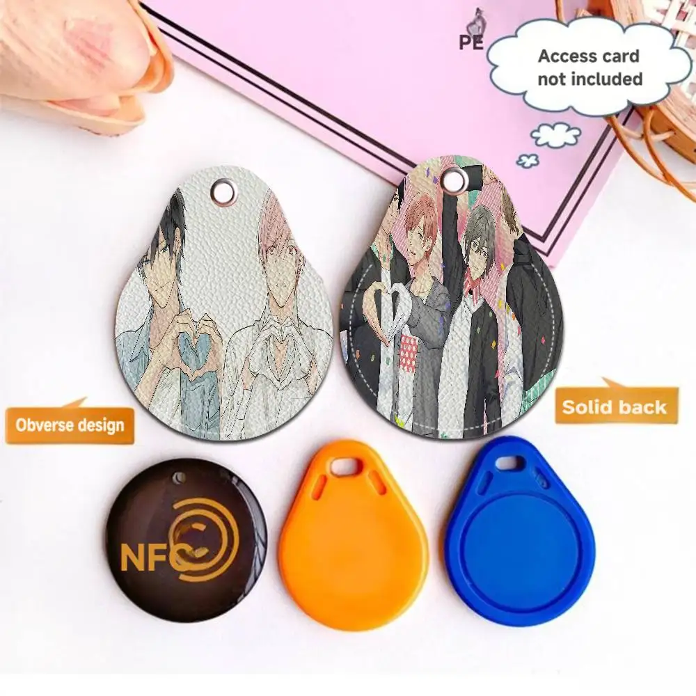 Anime T-Ten CountS Mini Water Drop Shape Community Access Card Holder Elevator Card Sensor Drop Card Protector Keychain