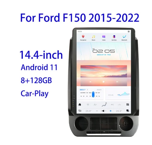 128GB Android13 For Ford Raptor F150 F250 F350 F450 2015 - 2022 Car Radio multimedia player Tesla Screen Stereo DVD Head unit