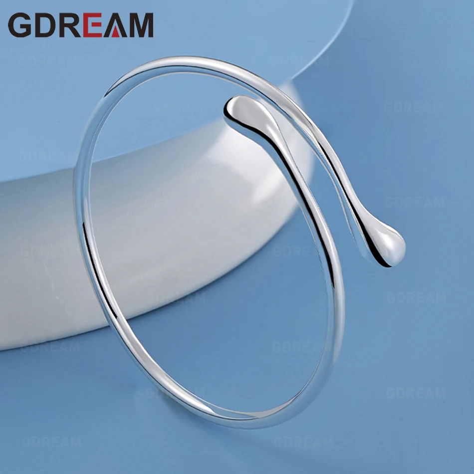 

GDREAM 925 Sterling Silver Teardrop Bracelet For Women: Elegant, Stylish, Unique, Versatile Gift, Evening Jewelry