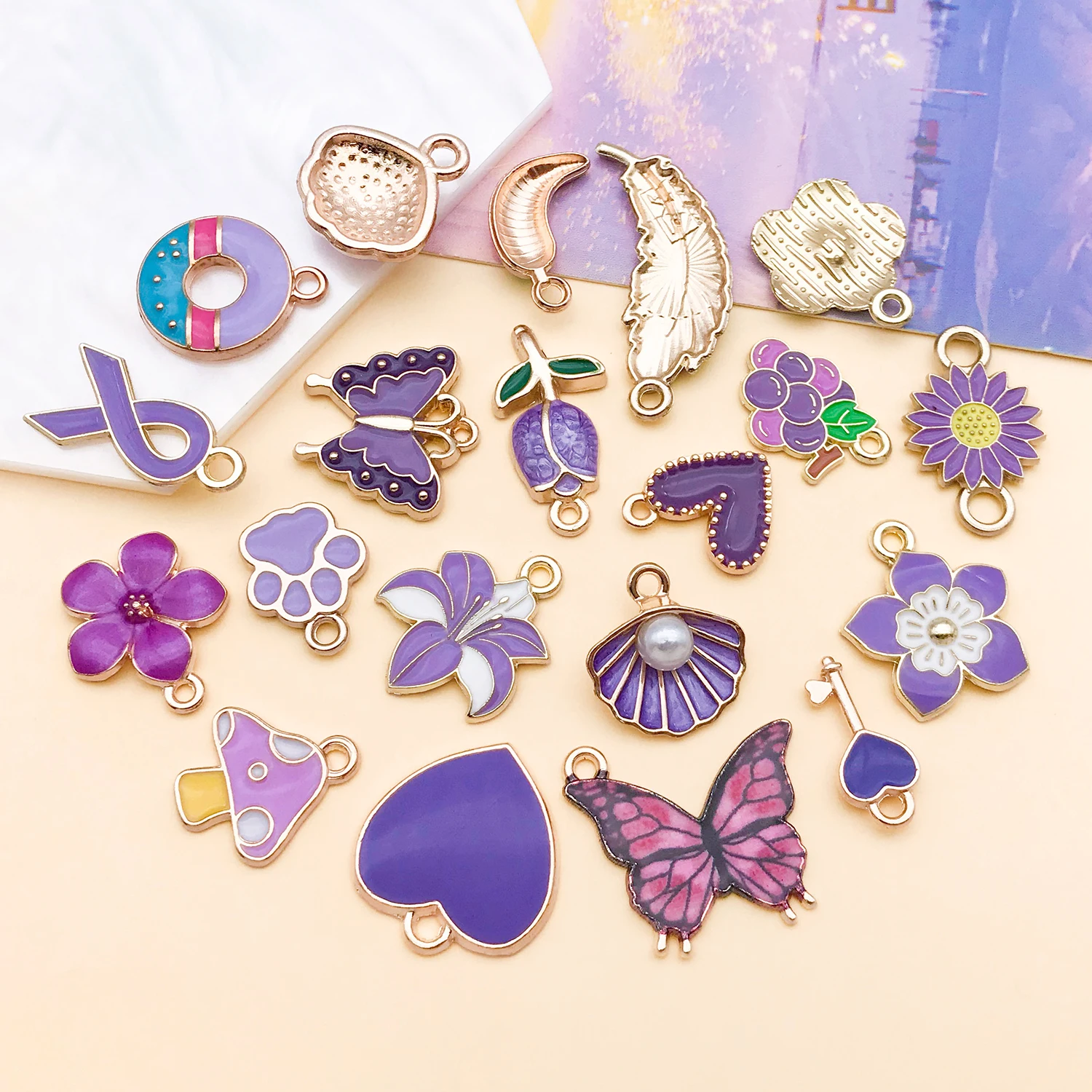 Enamel Charms Alloy Various Styles Pendants for DIY