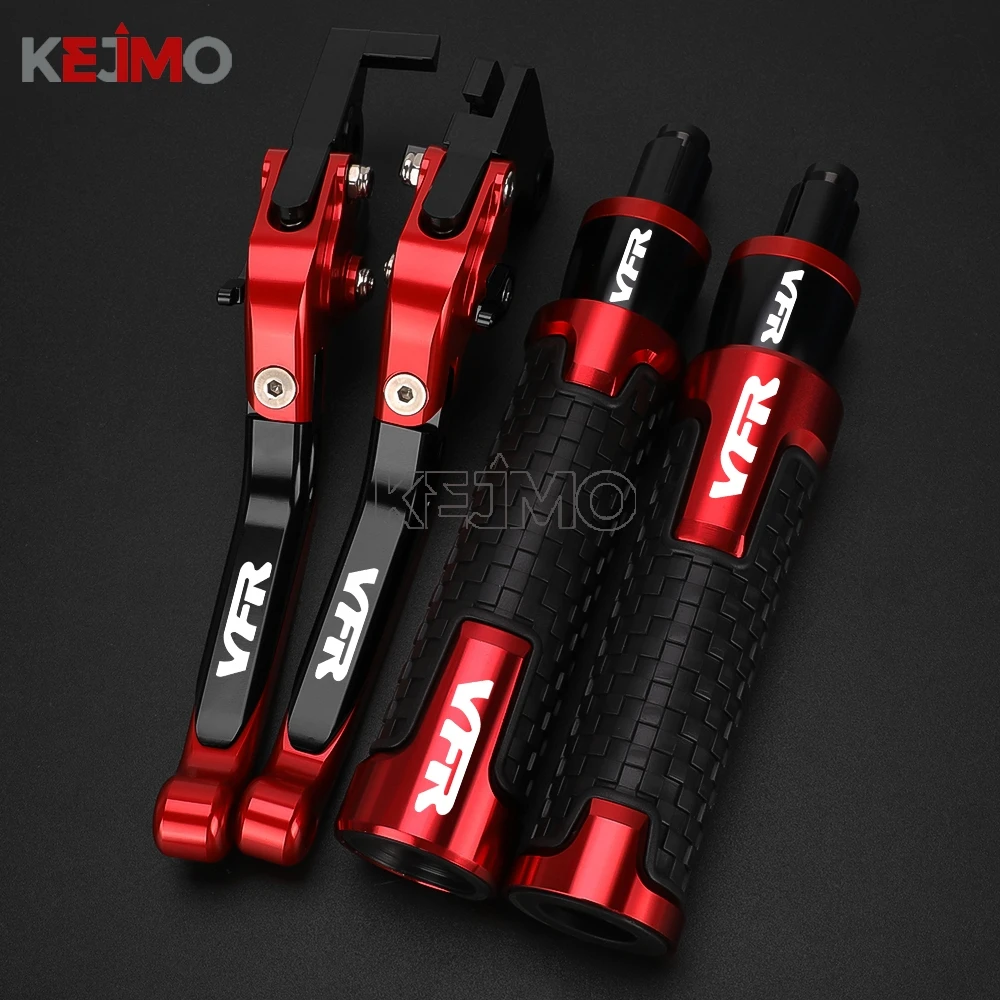 

VFR 800/400/750/1200 CNC Motorcycle Handlebar Grips Handle Ends Adjustable Brake Clutch Levers FOR Honda VFR800 VFR1200 VFR750