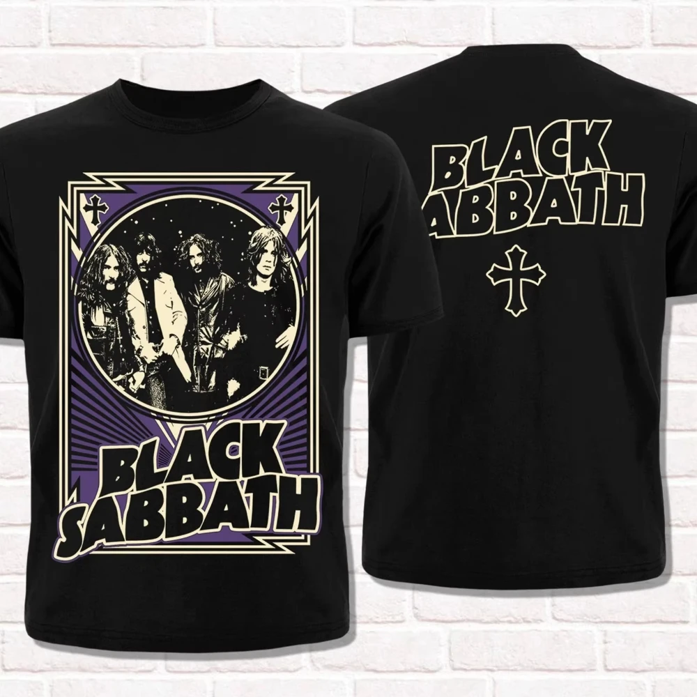Oversized Black Sabbath T-Shirt Heavy Metal Rock Style Cotton Men's Women Tops Tee Streetwear Hip Hop Y2k Clothing Vintage Shirt