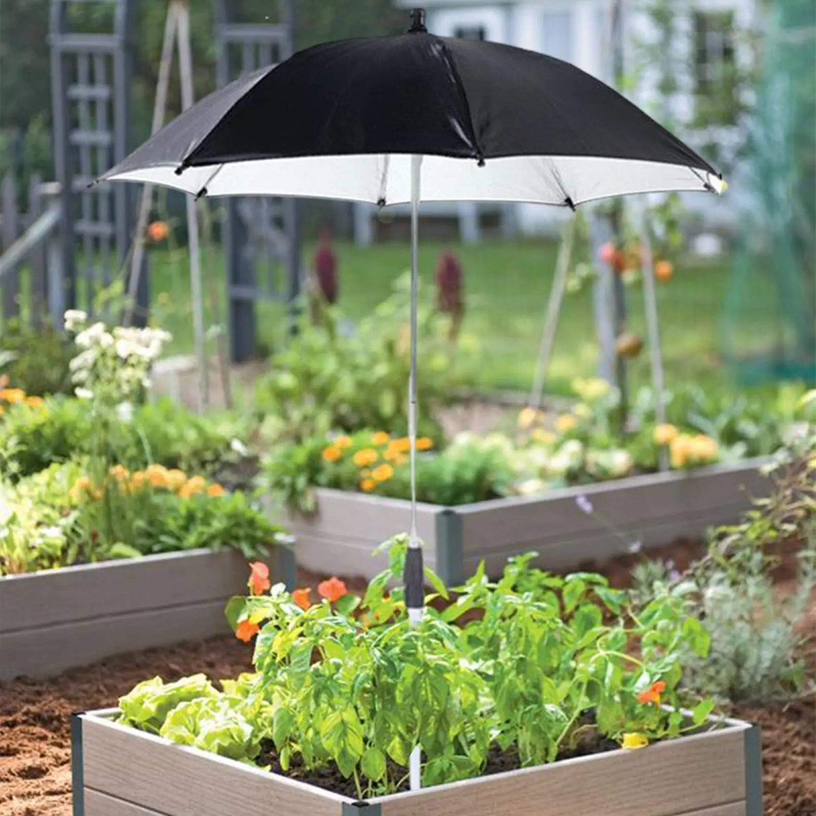 

Plant Shade Umbrella Outdoor Plant Parasol Sun Protection Shade Cover Sunshade Accessories For Flower Beds Deck Poolside