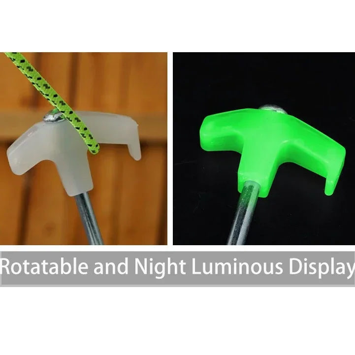 CZHIYAO 4 قطعة خيمة خارجية مسمار 20/25/30 سنتيمتر المسمار مرساة حصص أوتاد مسامير الوتد الأرض المسامير الكربون الصلب سداسية البلاستيك رئيس #2