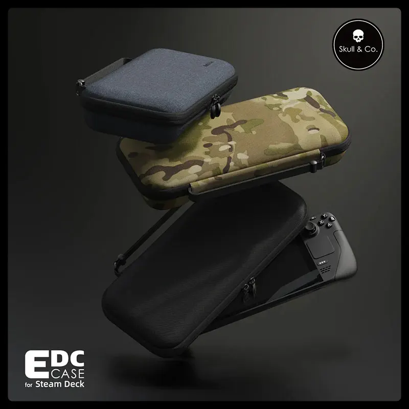 

Skull & Co. EDC Case Portable Hard Shell Storage Bag Slim Carrying Pouch for Steam Deck/PRO SKULLCO