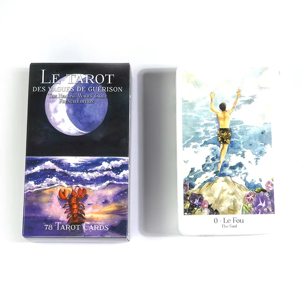 

Healing Waves Tarot 10.3*6cm 78 Pcs Tarot Cards Combine The Healing Aspect of Mother Nature and Art Into Artwork
