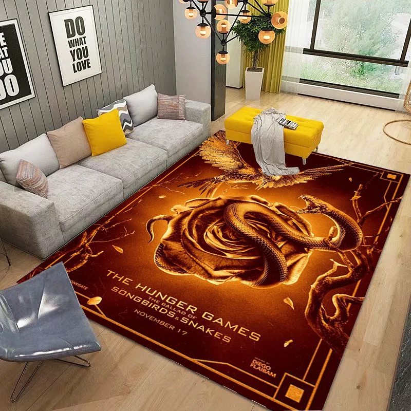 

Classic Movie The Hunger Games Carpet Rug, Door Mats Living Room and Bedroom Decorative Carpets Kitchen and Bathroom Floor Mat