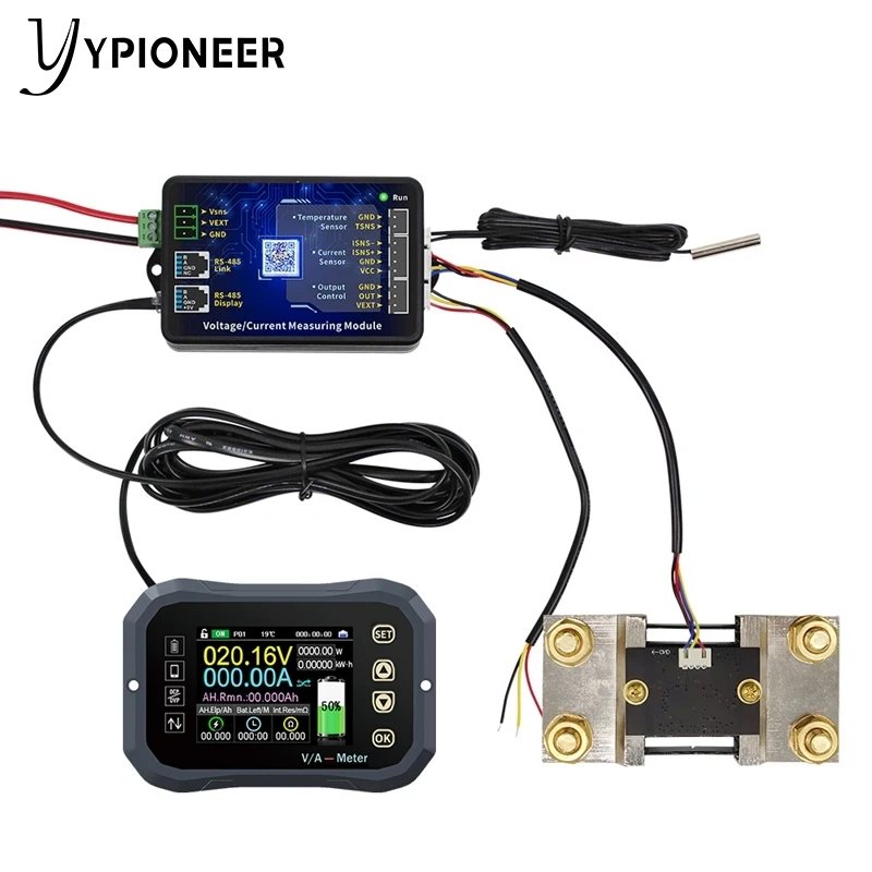 YPioneer KG160F Tester di capacità della batteria 120V 600A indicatore di batteria dell'indicatore di potenza LCD Display dei telefoni controllo del misuratore di potenza