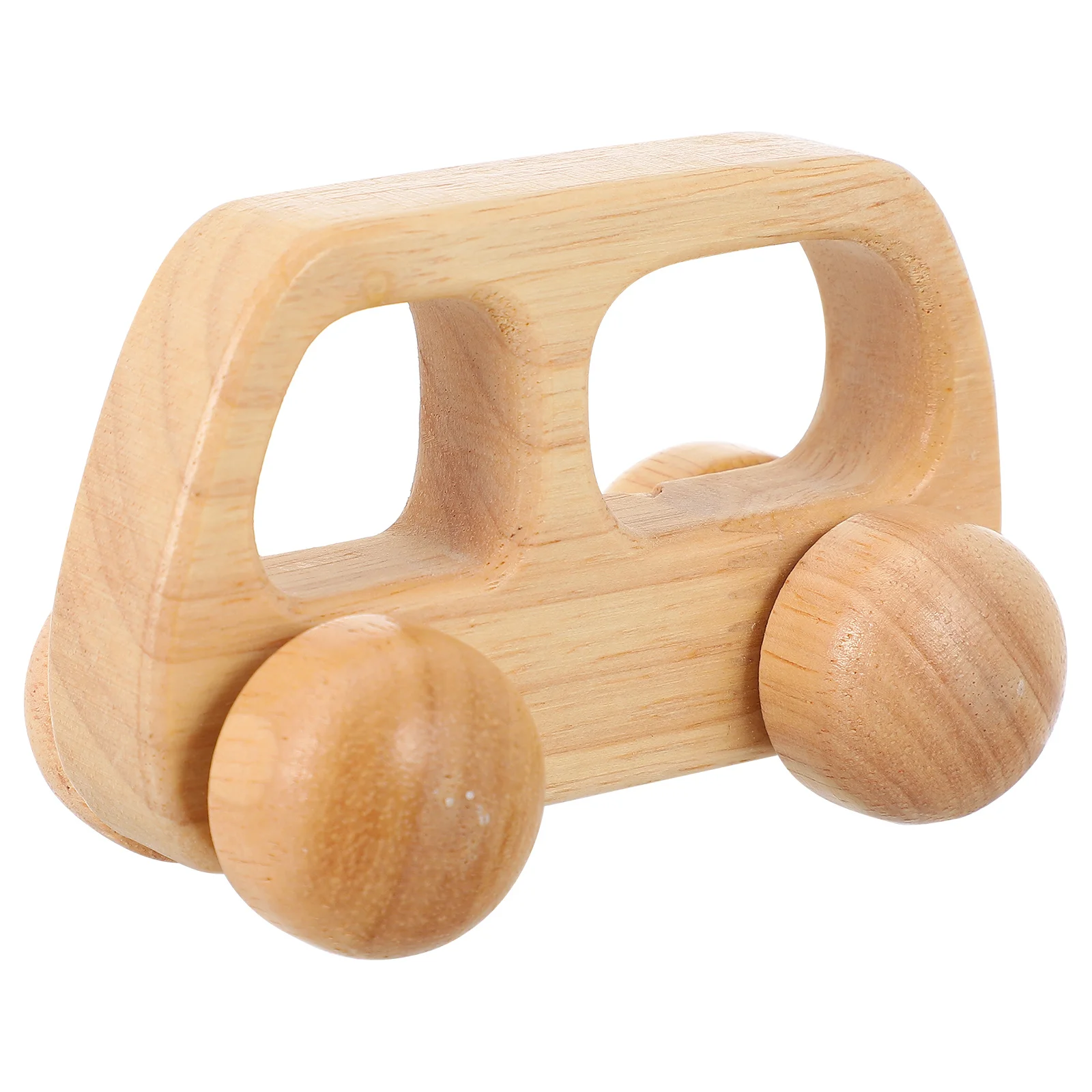 

Wooden Push Finish Rounded Edges Safe For Baby Push Car Hand-Eye Coordination Development Infant Car