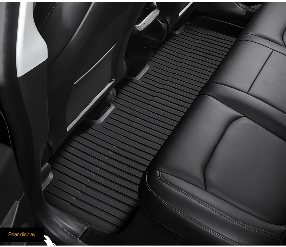 YZ For Tesla Floor Mat Model Y 2021-2026 Model 3 Highland Car Trunk Mat Luggage Mat TPE Waterproof Anti-Slip Set Floor Liner Mat