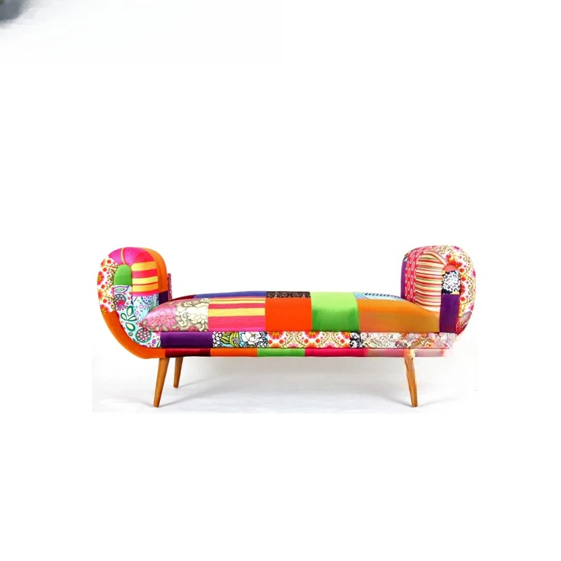 

Fabric splicing scroll concubine couch concubine chair living room lazy couch model room sofa combination bed end couch