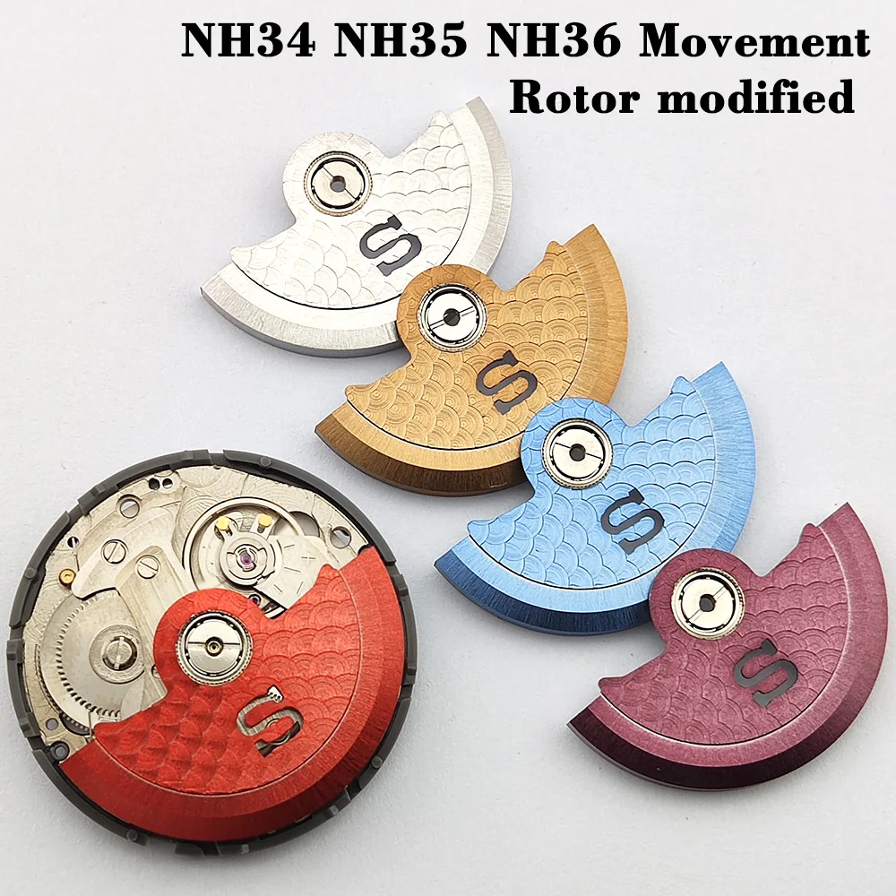 NH36 NH35 Movement Automatic Hammer Rotor Fit NH70 NH72 NH36 NH34 NH35 movement Rotor Steel Repair Guard accessories module NH35