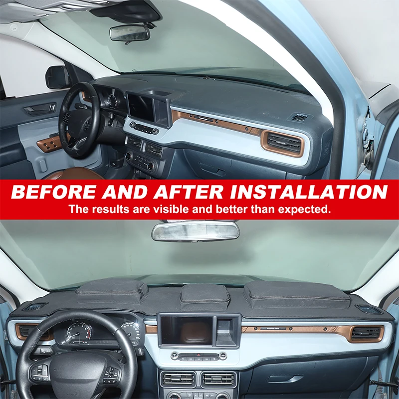 

For Ford Maverick 2022+ Automotive Dashboard Interior Accessories Automotive Dashboard Storage Sunscreen Pad Dustproof Pad