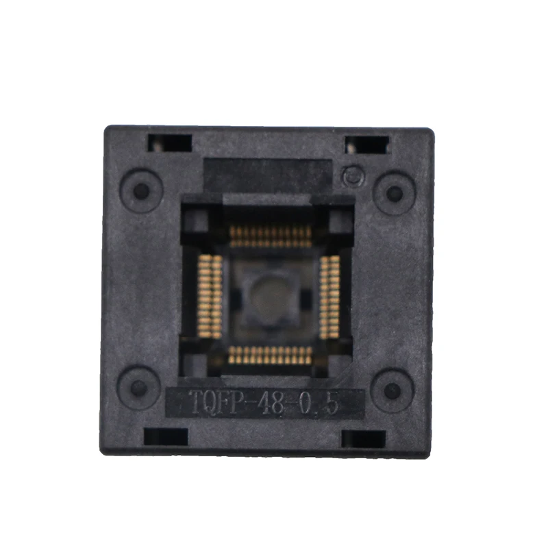 

QFP48 Downpressure RUN-IN socket 0.5 Pitch Chip Size 7 * 7mm Including Pin 9 * 9mm Test Seat Programmer Adapter