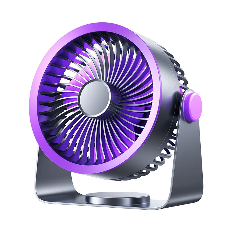 Desktop Small Fan with Strong Wind PowerUSBRechargeable Desktop Wall-Mounted Circulation Fan