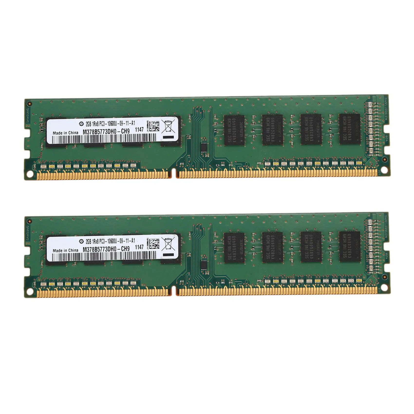 

T64C! 2X DDR3 2GB Ram 1333 MHz for Intel Desktop PC Memory 240Pin 1.5V New Dimm