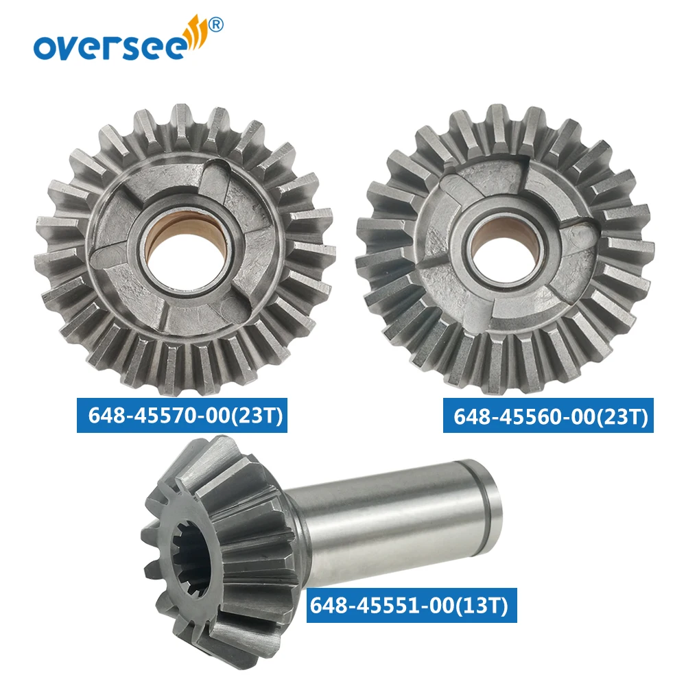 648 Gear Kit For Yamaha Outboard Motor 2T 25HP C25 F25 Forward Gear 648-45560; Reverse Gear 648-45570; Pinion 648-45551-00