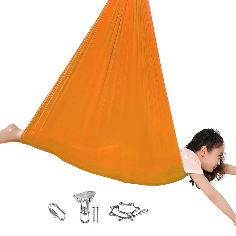 Sensory Swing For Kids Indoor Child Yoga Game Autism Therapy Toys 360 Rotate Swing Hammock Cuddle Hanging Chair for Boys Girls