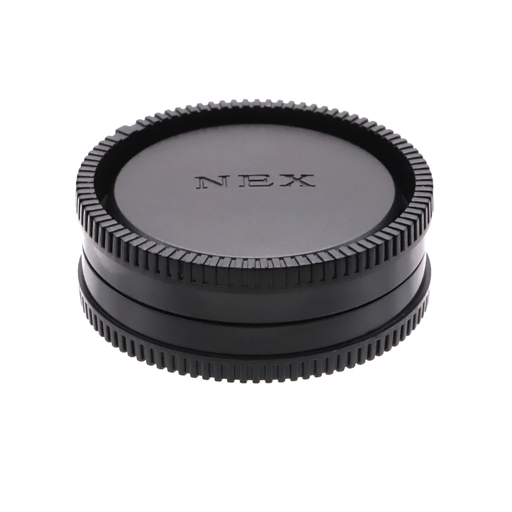 For Sony E FE mount Rear Lens Cap / Camera Body Cap / Cap Set Plastic Black for NEX A7 A9 A6000 A5000 ZE-E FX3 FX30 etc.