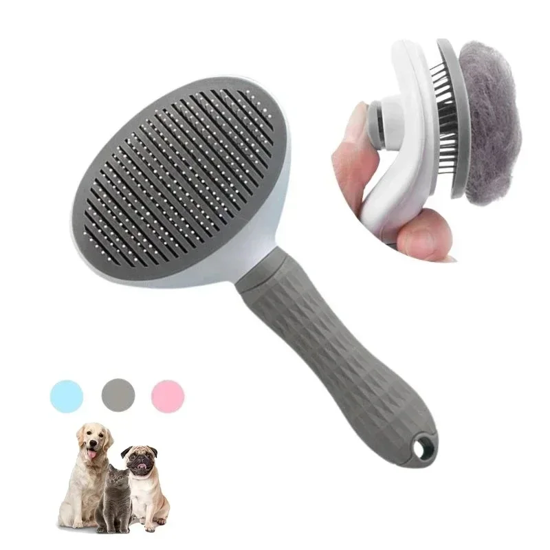 

Pet Cat Hair Brush Dog Comb Grooming And Care Cat Brush Stainless Steel Comb For Long Hair Dog Cleaning Pets Cat Dog Accessories