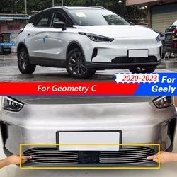 Radiator Protective Cover Front Grille Decorative Aluminum Alloy Center Grille Car Accessories For Geely Geometry C 2020-2023