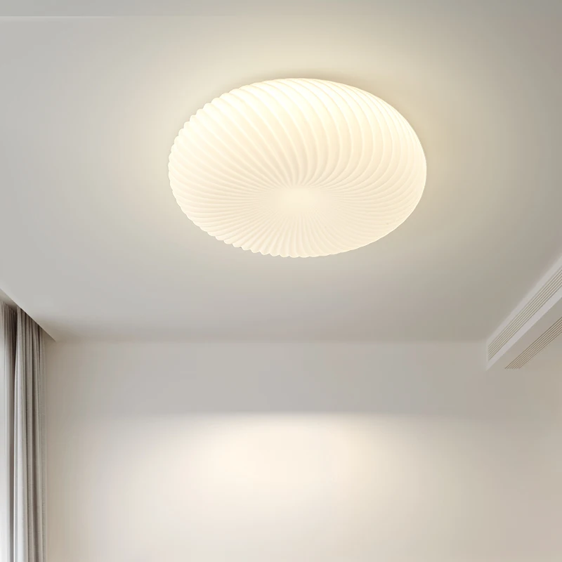 La lampada a sospensione a LED nordica viene utilizzata per la camera da letto Foyer camera da letto lampada telecomando dimmerabile bianca decorazione del soggiorno