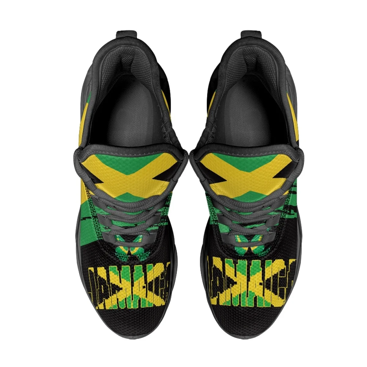 Jamaica Country Flag Print Unisex Autumn Winter Soft Vulcanized Shoes Shock Absorption Non-slip Fashion Classic Walking Footwear