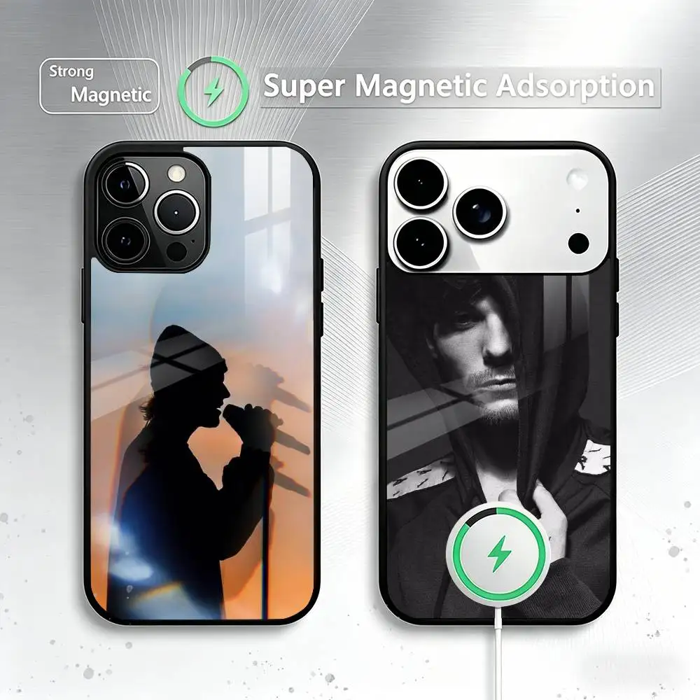 

L-Louis Singer T-Tomlinsons Phone Case For iPhone17,16,15,14,13,12,11 Plus,Pro Magnetic For Magsafe Wireless Charging