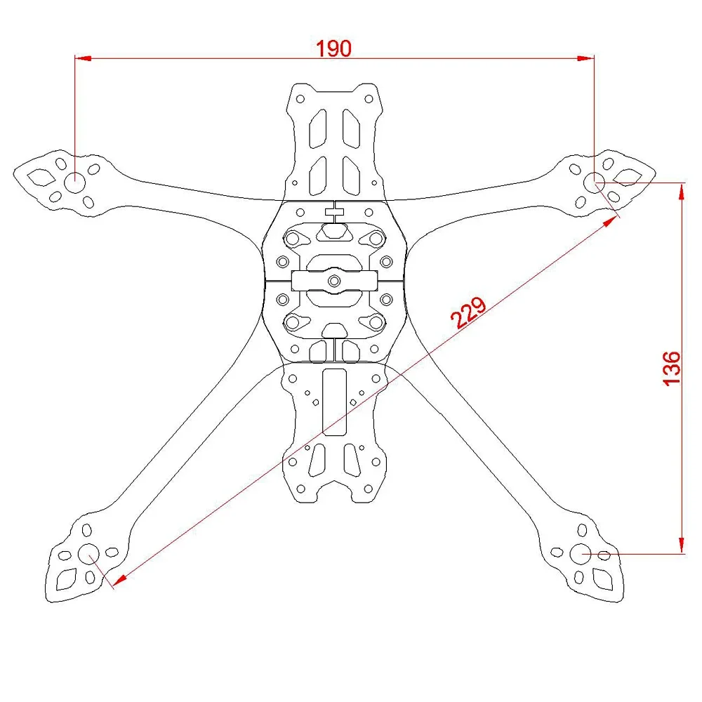 PhiSital Mark5 O4 Pro FPV-Rahmen-Kit X/DC-Version 5 Zoll Carbonfaser-Rennrahmen für RC Freestyle DIY-Teile – Detail 9