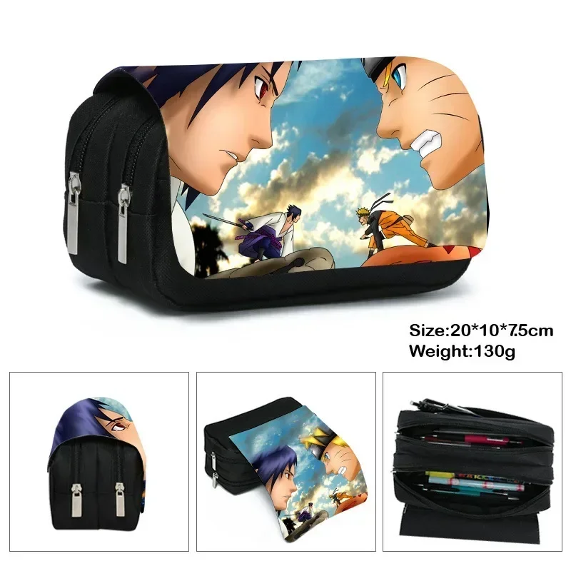 Naruto Naruto Stationery Box Primary and Secondary School Students Cartoon Anime Pencil Case Children's Toys Gifts image 3