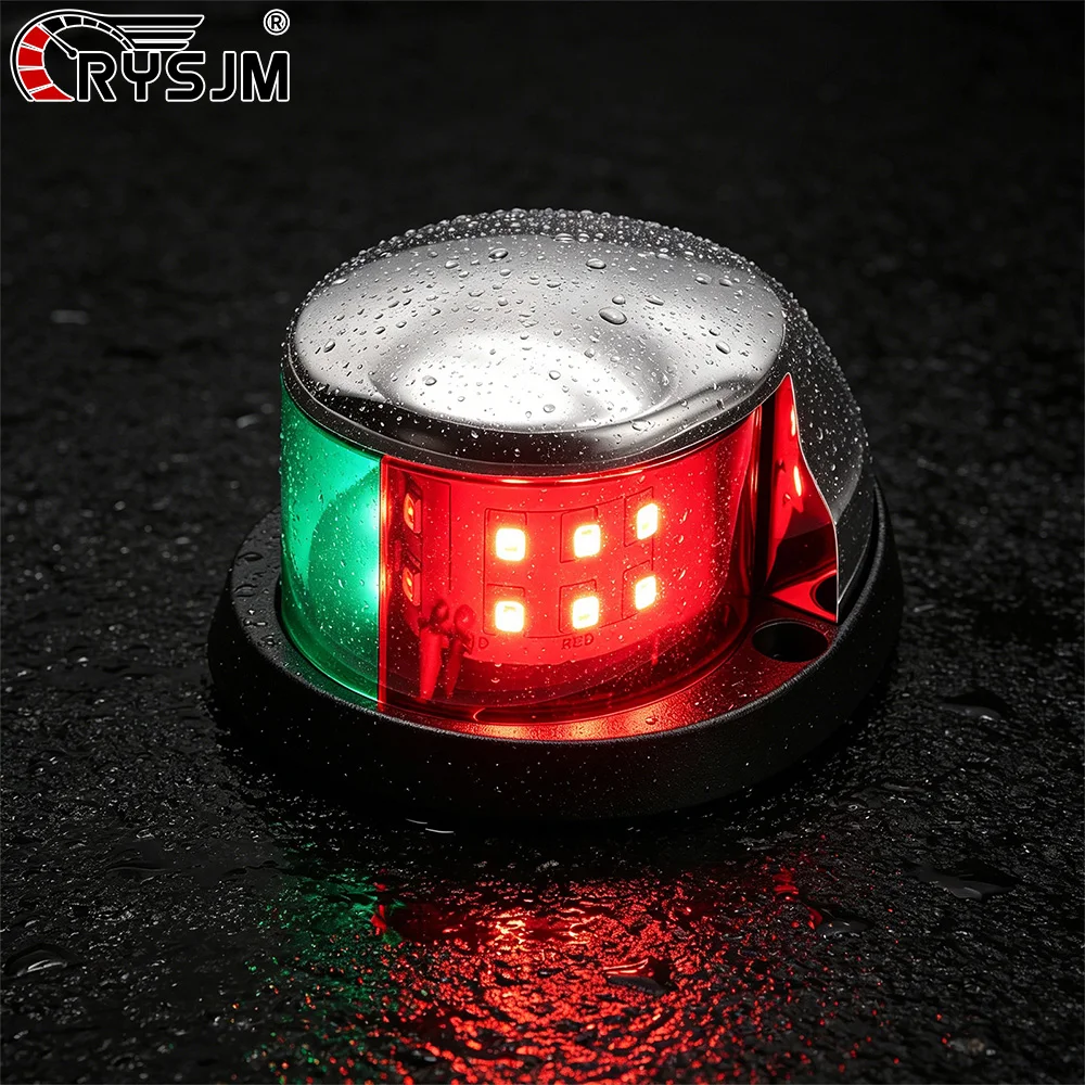12V Navigation Lights Boat Light LED Marine Yacht Ship Running Signal Lamps Waterproof LED Signal Lamp For Boat Marine Yacht RV