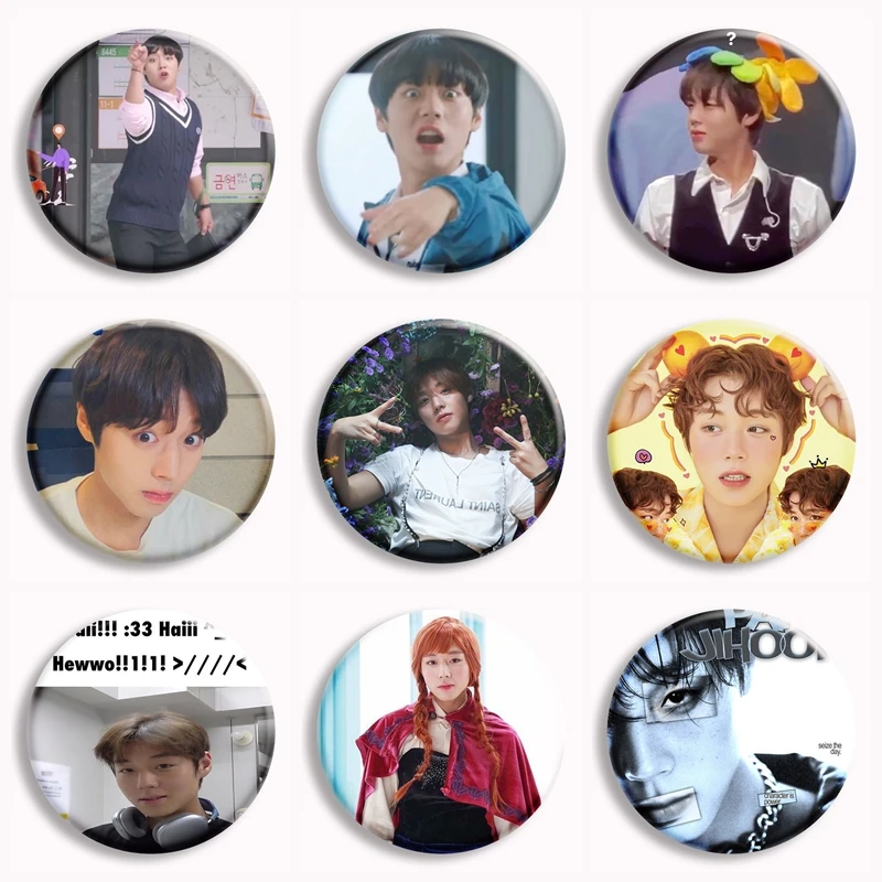 

Kpop P-Park J-Jihoon Aesthetic Soft Button Pin Weak Hero Brooches Badge Bag Accessories Jewelry Fans Collect Friends Gifts
