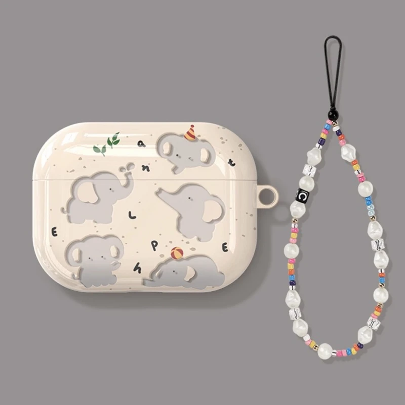 

For AirPods Pro3 Pro2 Pro for AirPods 1 2 3 4th Generation Bluetooth Headset Cover Transparent Elephant Soft Shell Anti-drop